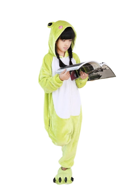 Pyjama Combinaison Enfant Fille Garçon Hiver Grenouillère Polaire à Capuche - Chaud Et Doux