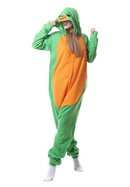 Combinaison Pyjama Femme Hiver - Grenouillère Polaire Douce Avec Capuche, Cosplay Animal, Chaud Et Confortable Pour La Nuit