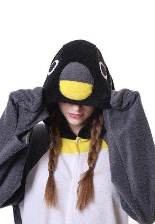 UVG x Da Ponte  Pyjama hiver femme pingouin gris